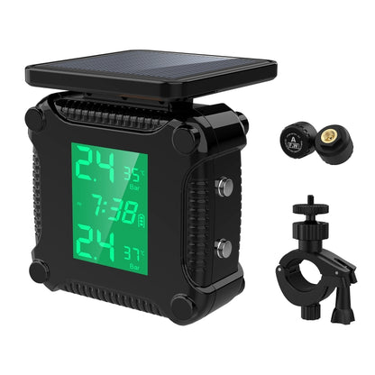 M9 Solar Motorcycle Tire Pressure Monitor Color Screen High Precision Sensor - Tire Pressure Gauges by PMC Jewellery | Online Shopping South Africa | PMC Jewellery