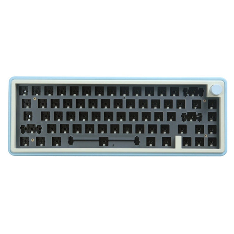 Bluetooth Wireless 3-mode RGB Backlit Gaming Mechanical Keyboard Aluminum Alloy Kit(Light Blue) - Other by PMC Jewellery | Online Shopping South Africa | PMC Jewellery | Buy Now Pay Later Mobicred