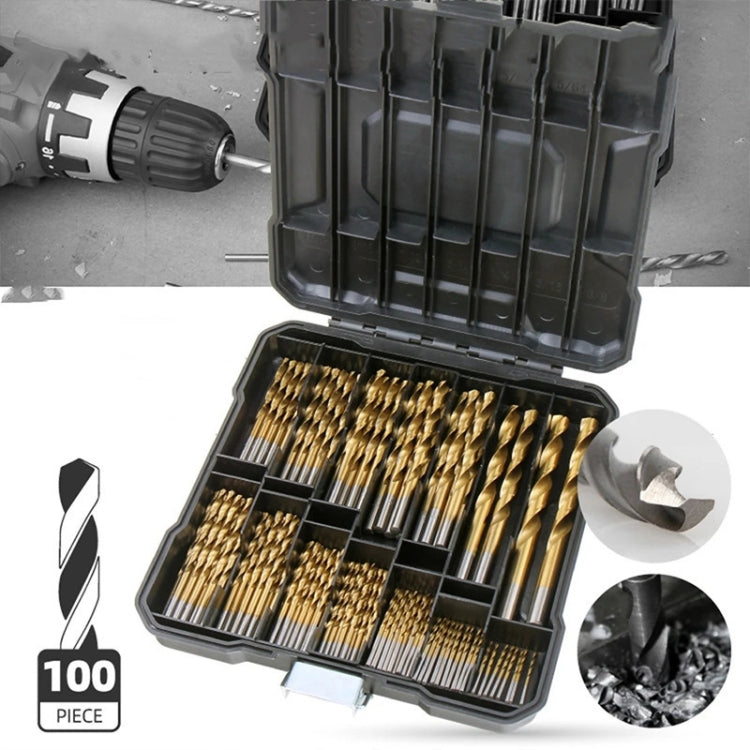 99-in-1  Titanium Drill Bit Set High-Speed Steel Drill Bits - Drill & Drill Bits by PMC Jewellery | Online Shopping South Africa | PMC Jewellery