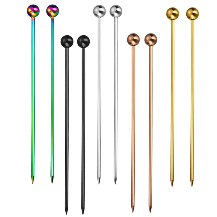 304 Stainless Steel Fruit Needle Dim Sum Decorative Small Sticks, Color: Colorful - Gadgets by PMC Jewellery | Online Shopping South Africa | PMC Jewellery