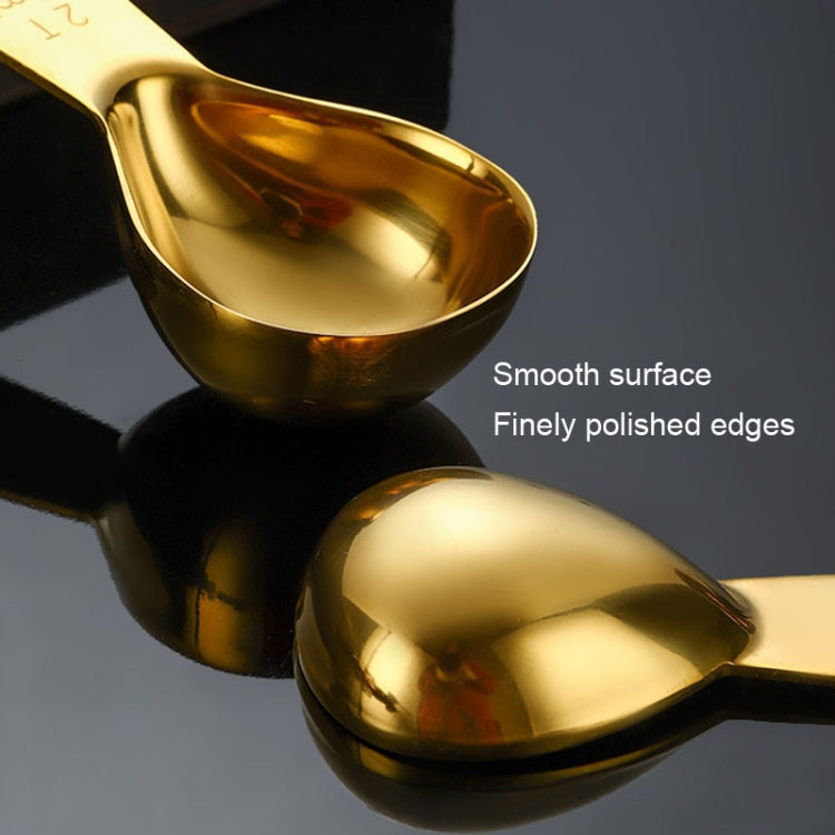 30ml 304 Stainless Steel Thickened Coffee Spoon With Scale Measuring Bean Spoon, Color: Gold - Coffee Tools by PMC Jewellery | Online Shopping South Africa | PMC Jewellery | Buy Now Pay Later Mobicred