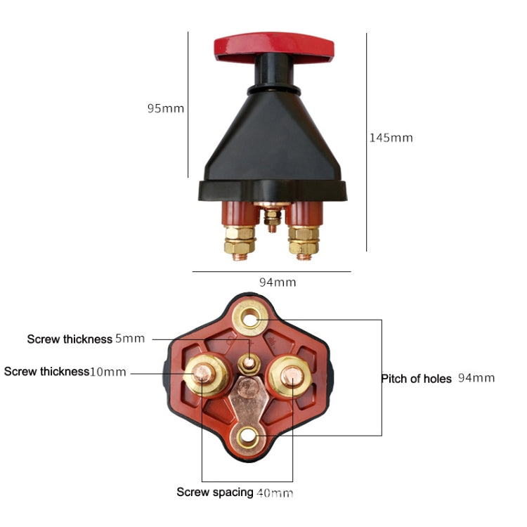 Ship Yacht Power Supply Power-off Switch Battery High Current Protection Control Switch - Car Switches by PMC Jewellery | Online Shopping South Africa | PMC Jewellery | Buy Now Pay Later Mobicred