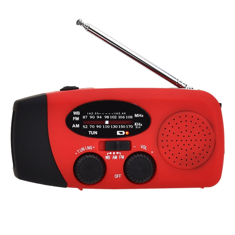 HanRongda HRD-902 Disaster Prevention and Emergency Solar Charging Lighting Mobile Portable Radio(Red) - Radio Player by HanRongda | Online Shopping South Africa | PMC Jewellery | Buy Now Pay Later Mobicred