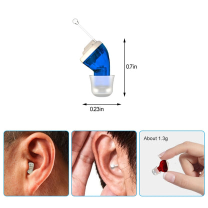 AN127 Invisible In-Ear Hearing Aid Sound Amplifier For The Elderly And Hearing Impaired(Black Right Ear) - Hearing Aids by PMC Jewellery | Online Shopping South Africa | PMC Jewellery