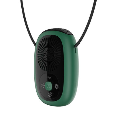 Leafless Hanging Neck Fan Mini Handheld Fan USB Rechargeable Fan With Negative Ions Green - Electric Fans by PMC Jewellery | Online Shopping South Africa | PMC Jewellery | Buy Now Pay Later Mobicred