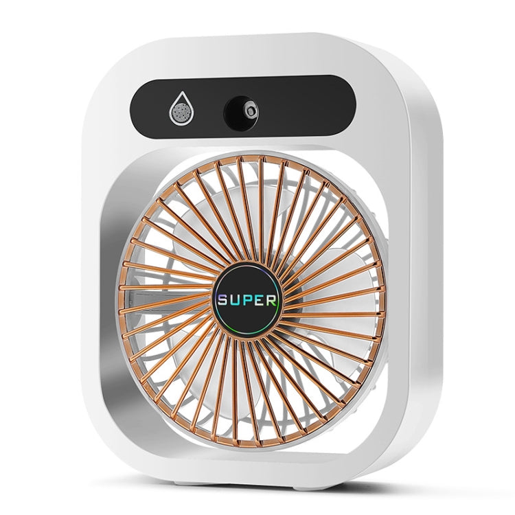 USB Charging Humidification Air Conditioner Fan Nano Spray Desktop Portable Cooling Fan(White) - Electric Fans by PMC Jewellery | Online Shopping South Africa | PMC Jewellery | Buy Now Pay Later Mobicred