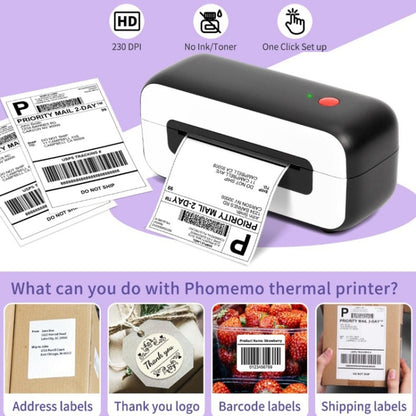 Phomemo PM246S Address Label Printer Thermal Paper Express E-Manifest Printer, Size: US(Green) - Printer by Phomemo | Online Shopping South Africa | PMC Jewellery | Buy Now Pay Later Mobicred