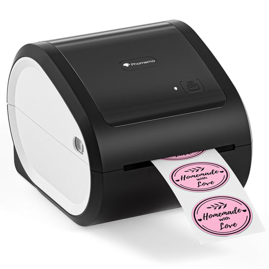 Phomemo D520-BT Bluetooth Thermal Shipping Label Printer Wireless Desktop Printer For Barcode Address Labels, Size: EU(Black White) - Printer by Phomemo | Online Shopping South Africa | PMC Jewellery | Buy Now Pay Later Mobicred