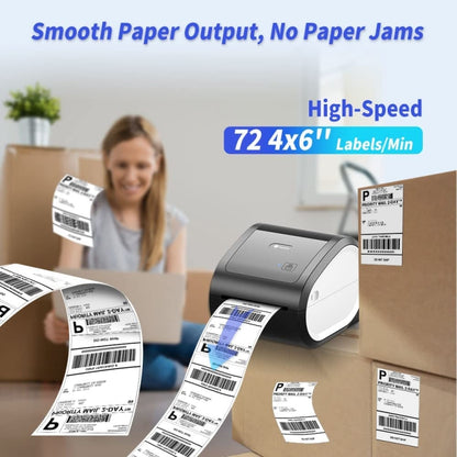 Phomemo D520-BT Bluetooth Thermal Shipping Label Printer Wireless Desktop Printer For Barcode Address Labels, Size: US(Black White) - Printer by Phomemo | Online Shopping South Africa | PMC Jewellery | Buy Now Pay Later Mobicred