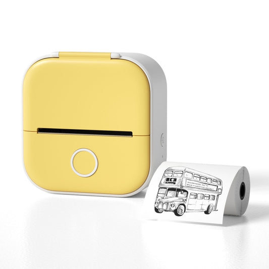 Phomemo T02 Standard Error Mini Pocket Small Portable Bluetooth Phone Photo Label Thermal Printer(Yellow) - Printer by Phomemo | Online Shopping South Africa | PMC Jewellery | Buy Now Pay Later Mobicred