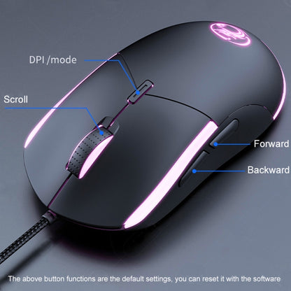 IMICE T30 Wired E-Sports Gaming Mouse LED Luminous Colorful Programmable 6D Mouse(Black) - Wired Mice by iMICE | Online Shopping South Africa | PMC Jewellery | Buy Now Pay Later Mobicred