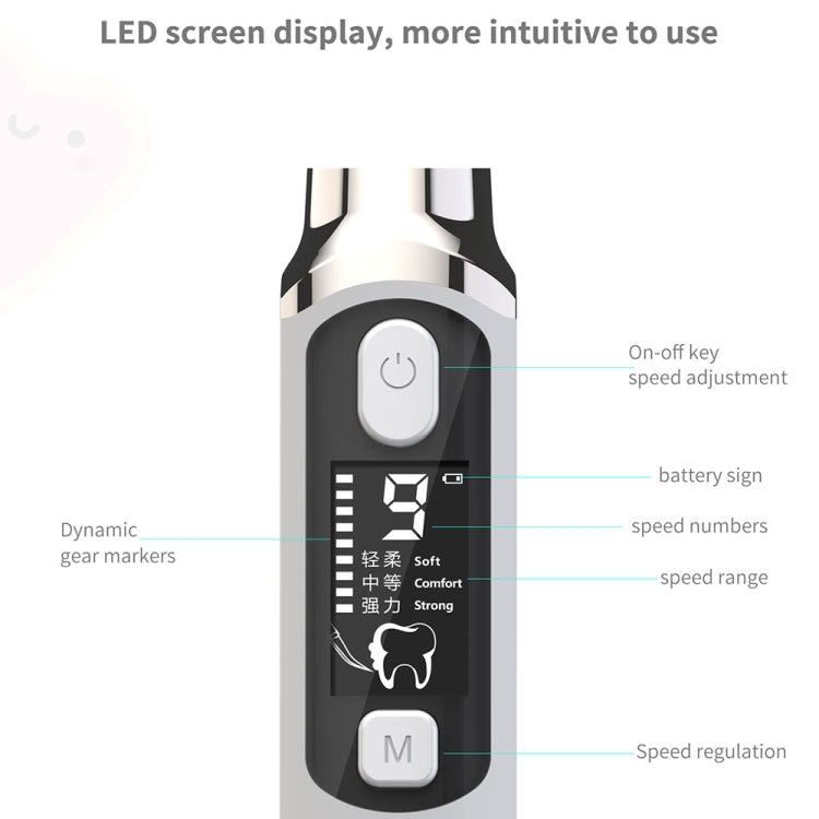 Ultrasonic Scaler Household Electric Dental Cleaner Tooth Scaling Machine(Enjoyment Version) - Oral Irrigators by PMC Jewellery | Online Shopping South Africa | PMC Jewellery | Buy Now Pay Later Mobicred