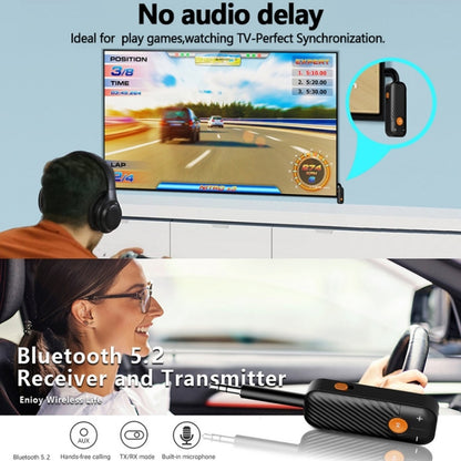 Bluetooth 5.2 Car Receiver TV Computer Transmitter - Audio Receiver Transmitter by PMC Jewellery | Online Shopping South Africa | PMC Jewellery