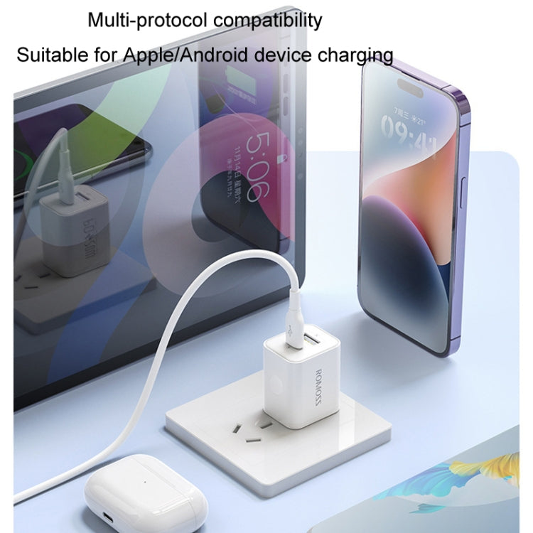 ROMOSS PD20W Fast Charger For Apple/Huawei And Xiaomi, CN Plug, Style: Double-port - USB Charger by ROMOSS | Online Shopping South Africa | PMC Jewellery