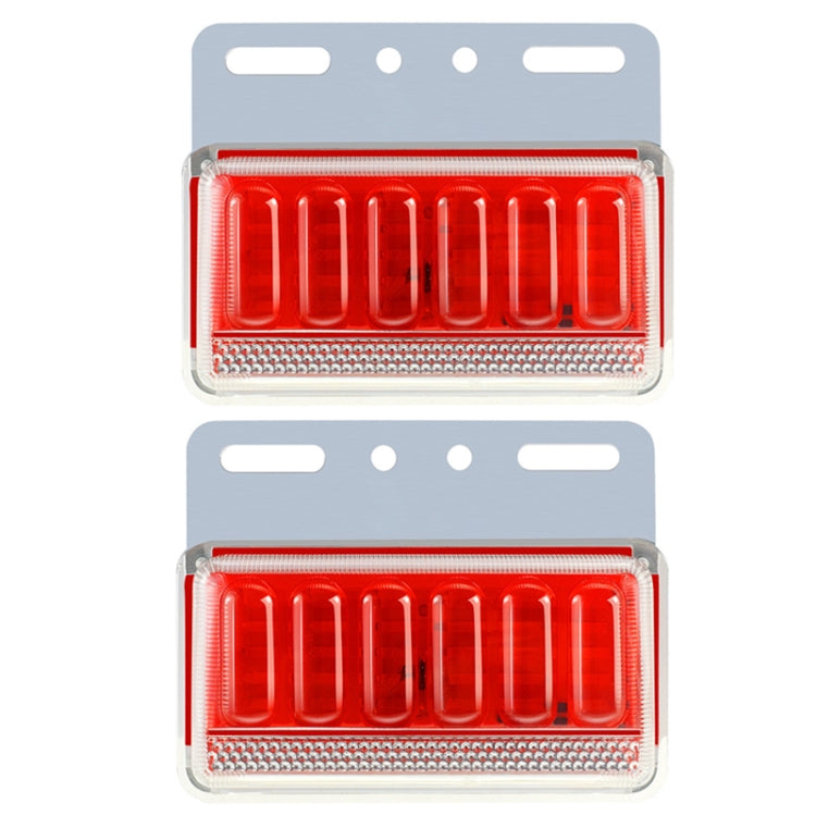 2pcs 24V Truck LED Side Light Car Strong Light Waterproof Super Bright Tire Lamp(Red) - Clearance Lights by PMC Jewellery | Online Shopping South Africa | PMC Jewellery | Buy Now Pay Later Mobicred