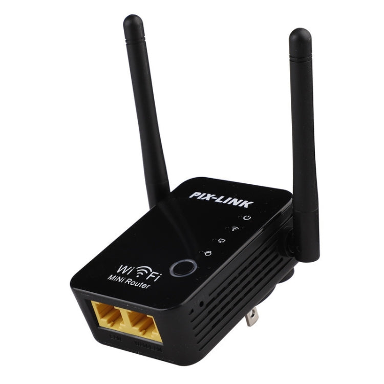 PIX-LINK 2.4G 300Mbps WiFi Signal Amplifier Wireless Router Dual Antenna Repeater(EU Plug) - Broadband Amplifiers by PIX-LINK | Online Shopping South Africa | PMC Jewellery