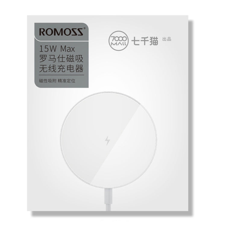 ROMOSS WF05P Phone Magnet Wireless Charger For iPhone 12 / 13 / 14 / 15Series(White) - Wireless Charger by ROMOSS | Online Shopping South Africa | PMC Jewellery | Buy Now Pay Later Mobicred