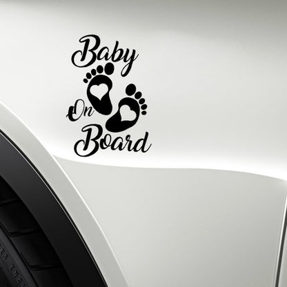 10pcs Baby On Board Warning Car Sticker Reflective Scratch Body Sticker(Laser) - Decorative Sticker by PMC Jewellery | Online Shopping South Africa | PMC Jewellery | Buy Now Pay Later Mobicred