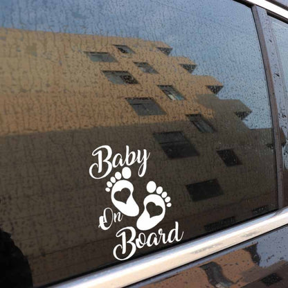 10pcs Baby On Board Warning Car Sticker Reflective Scratch Body Sticker(Laser) - Decorative Sticker by PMC Jewellery | Online Shopping South Africa | PMC Jewellery | Buy Now Pay Later Mobicred