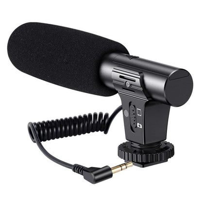 Video Recording Live Camera Mobile Conference Recording Microphone(Black) - Microphone by PMC Jewellery | Online Shopping South Africa | PMC Jewellery | Buy Now Pay Later Mobicred