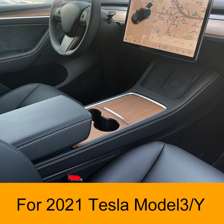 For Tesla Model3/Y Central Control Panel Modification Anti-Scratch Protective Sticker(Carbon Fiber Matte) - Car Interior Mouldings by PMC Jewellery | Online Shopping South Africa | PMC Jewellery | Buy Now Pay Later Mobicred