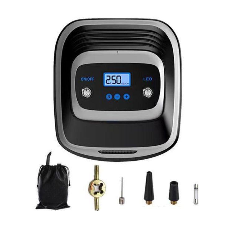 12V Metal Cylinder Smart Digital Display Portable Mini Tire Pump, Specification: No. 30 Automatic Charging Stopping - Inflatable Pump by PMC Jewellery | Online Shopping South Africa | PMC Jewellery