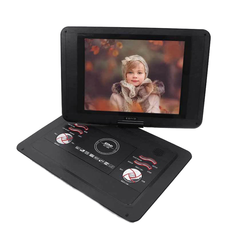 14.1-Inch Screen Portable DVD Player Support USB/SD/AV Input With Gamepad(US Plug) - DVD & LCD Player by PMC Jewellery | Online Shopping South Africa | PMC Jewellery | Buy Now Pay Later Mobicred