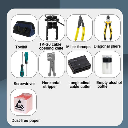 YH-G10  10-in-1 Fiber Optic Tool Kit TK-S6 Cable Knife and Stripping Kit - Lan Cable and Tools by PMC Jewellery | Online Shopping South Africa | PMC Jewellery | Buy Now Pay Later Mobicred