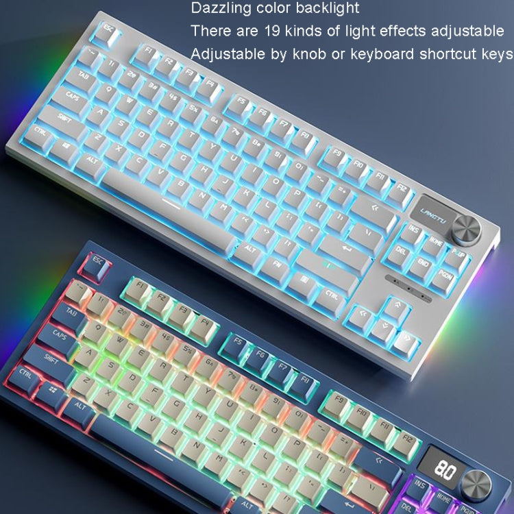 LANGTU LT84 Mechanical Luminous Keyboard, Style: Wired Single-mode Silver Gray Shaft (Nightfall) - Wired Keyboard by LANGTU | Online Shopping South Africa | PMC Jewellery | Buy Now Pay Later Mobicred