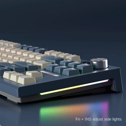 LANGTU LT84 Mechanical Luminous Keyboard, Style: Wireless Tri-Mode RGB Sea-Air Axis Pro ( Whiteout ) - Wireless Keyboard by LANGTU | Online Shopping South Africa | PMC Jewellery | Buy Now Pay Later Mobicred