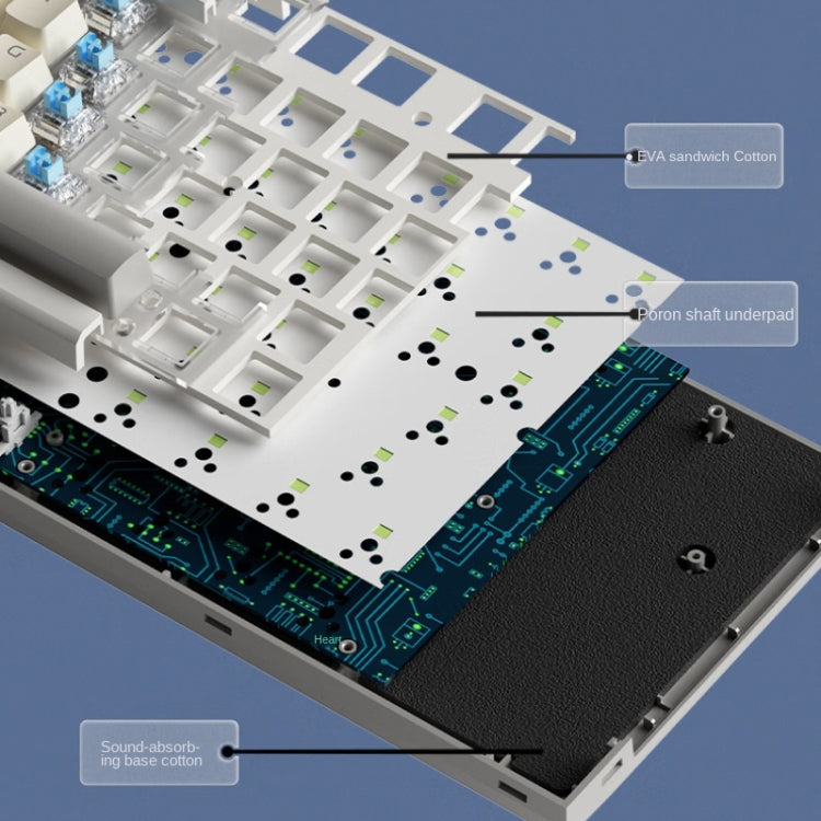 LANGTU LT84 Mechanical Luminous Keyboard, Style: Wired Single-mode Green Shaft (White) - Wired Keyboard by LANGTU | Online Shopping South Africa | PMC Jewellery | Buy Now Pay Later Mobicred