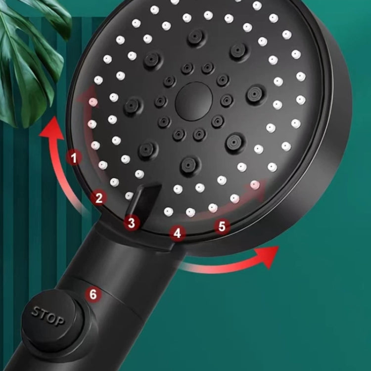 Pressurized Shower Water Heater Handheld Multifunction 6-speed Nozzle, Color: Silver - Shower Head by PMC Jewellery | Online Shopping South Africa | PMC Jewellery