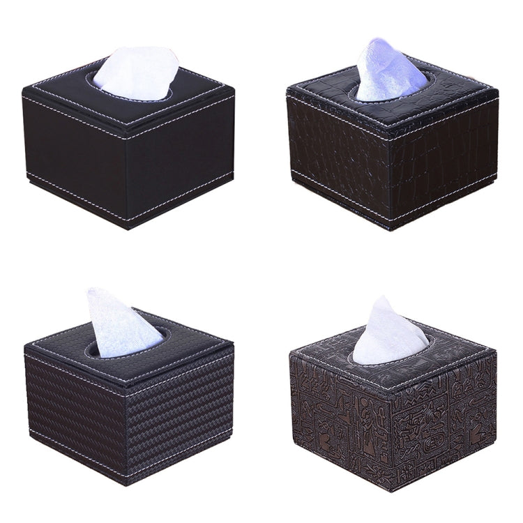 Sheepskin Hotel Restaurant Leather Square Paper Box Car Tissue Box - Tissue Boxes by PMC Jewellery | Online Shopping South Africa | PMC Jewellery | Buy Now Pay Later Mobicred