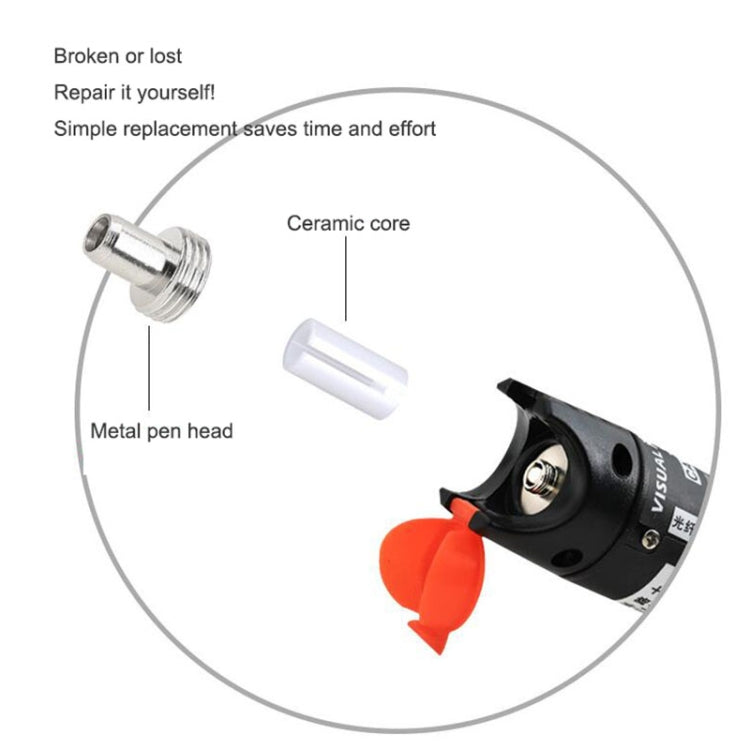 10pcs 7mm Ceramic Core Replacement Parts For Fiber Optic Visual Fault Locator - Adapter by PMC Jewellery | Online Shopping South Africa | PMC Jewellery