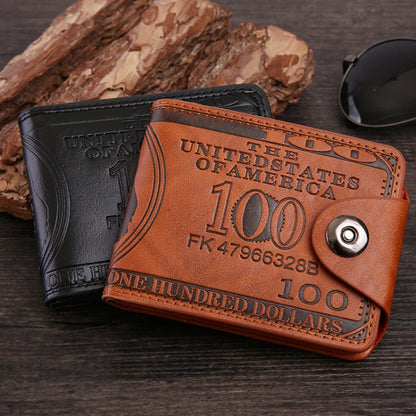 Retro Dollar Pattern Magnetic Buckle Multi-card Slot Wallet(Coffee) - Wallets by PMC Jewellery | Online Shopping South Africa | PMC Jewellery