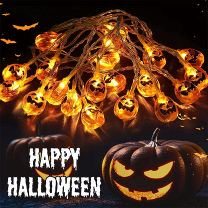 Colorful 3m 20LEDs Halloween LED Cartoon Atmosphere Decorative Light String(Conventional Pumpkin) - Decoration Lamps by PMC Jewellery | Online Shopping South Africa | PMC Jewellery