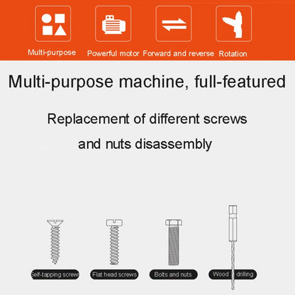 HILDA 47pcs /Set Multi-Function Li-Ion Screwdriver Mini Screwdriver(Orange) - Screws by HILDA | Online Shopping South Africa | PMC Jewellery