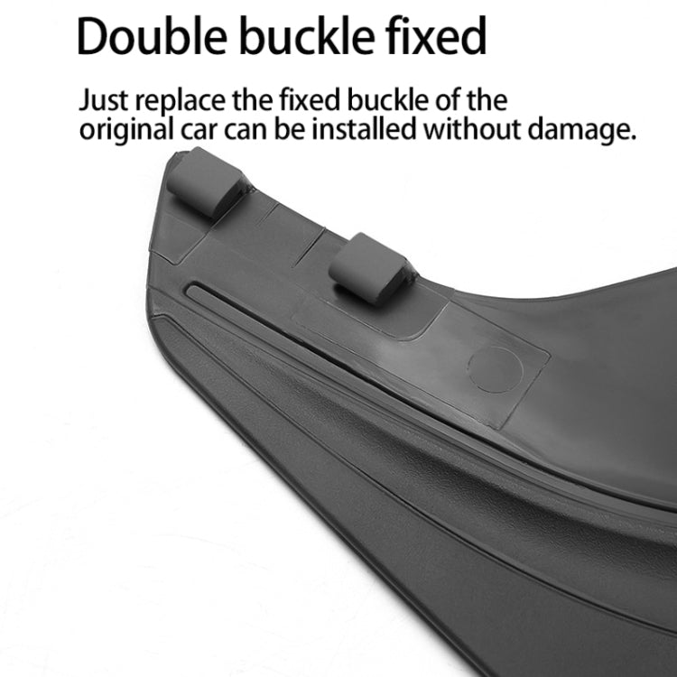 For Tesla Model 3 4pcs /Set Splash Guards Matte Fender No Drilling Required Upgraded PP Material - Mudguards by PMC Jewellery | Online Shopping South Africa | PMC Jewellery | Buy Now Pay Later Mobicred