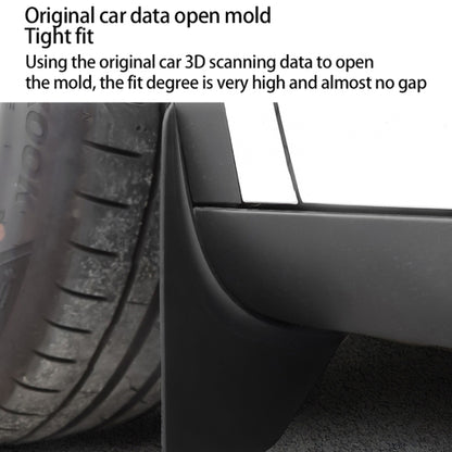 For Tesla Model 3 4pcs /Set Splash Guards Matte Fender No Drilling Required Upgraded PP Material - Mudguards by PMC Jewellery | Online Shopping South Africa | PMC Jewellery | Buy Now Pay Later Mobicred