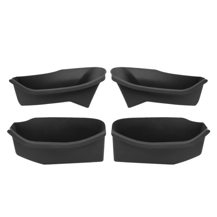 4pcs /Set For Tesla Model 3 4 Door Silicone Car Door Storage Box Storage Accessories - Stowing Tidying by PMC Jewellery | Online Shopping South Africa | PMC Jewellery | Buy Now Pay Later Mobicred