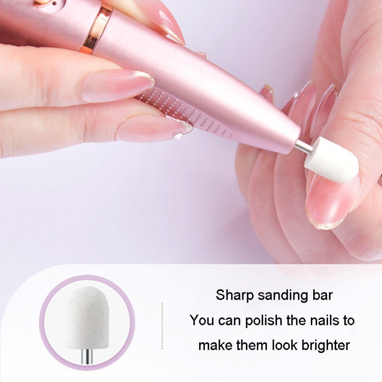 Electrical Nail Polisher Multifunctional Nail Polish Remover Pen Nail Sharpener(Rose Gold) - Grinding Tools & Accessories by PMC Jewellery | Online Shopping South Africa | PMC Jewellery | Buy Now Pay Later Mobicred