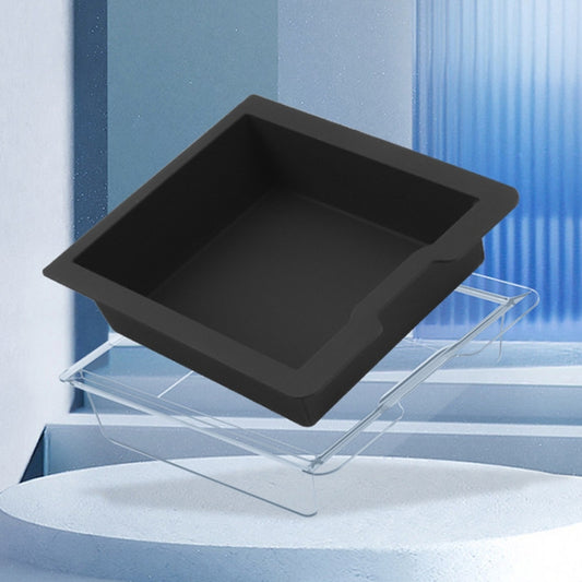 For Tesla Model 3 / Y Silicone Double Layer Storage Small Ice Box, Style: Center Front No Separation (Black) - Stowing Tidying by PMC Jewellery | Online Shopping South Africa | PMC Jewellery | Buy Now Pay Later Mobicred