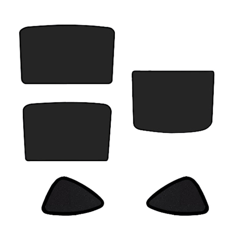 5pcs /Set For Tesla Model 3 Ice Crystal Sunshade Car Roof Front And Rear Sunroof Shade(Black) - Window Foils & Solar Protection by PMC Jewellery | Online Shopping South Africa | PMC Jewellery | Buy Now Pay Later Mobicred