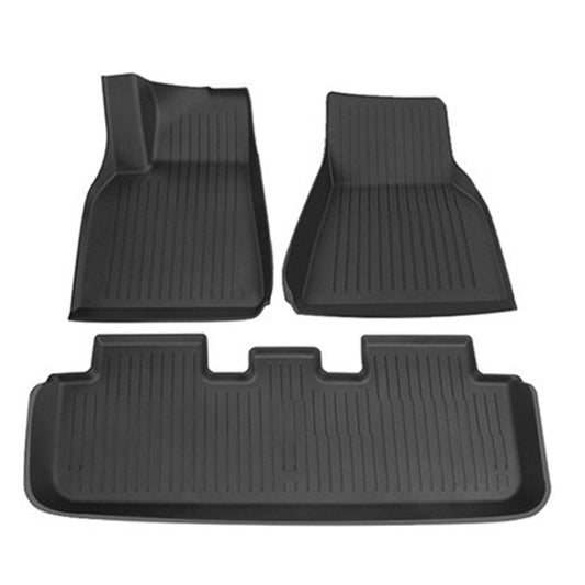 3pcs /Set For Tesla Model Y TPE Injection Car Foot Mats Interior Accessories - Seat Accessories by PMC Jewellery | Online Shopping South Africa | PMC Jewellery | Buy Now Pay Later Mobicred