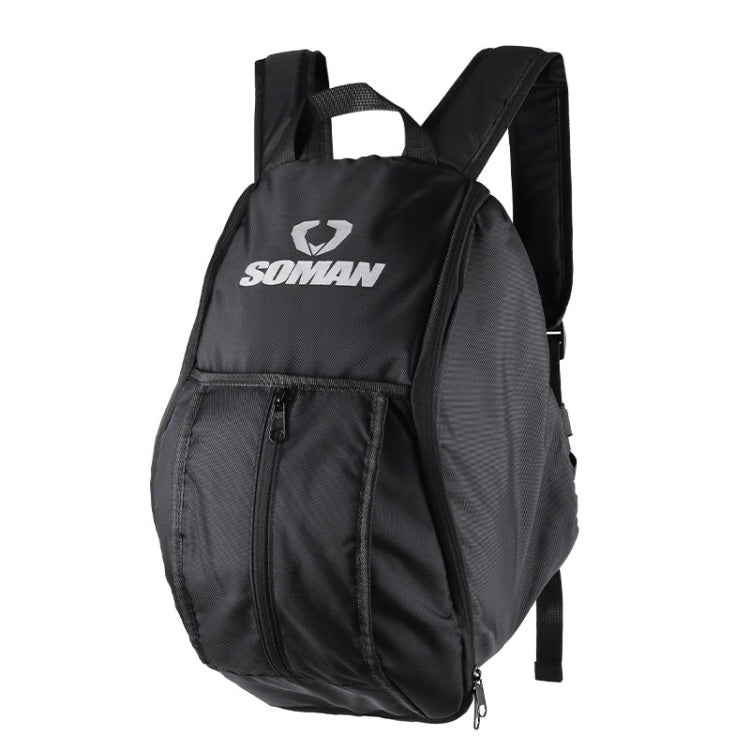 SOMAN Cycling Backpack Waterproof Motorcycle Helmet Bag(Black) - Bags & Luggages by SOMAN | Online Shopping South Africa | PMC Jewellery | Buy Now Pay Later Mobicred