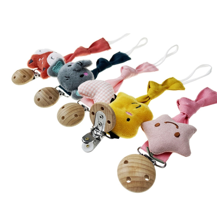 Animal Head Pacifier Chain Newborn Pacifier Clip, Style: Gray Star - Cups & Silicone Nipple by PMC Jewellery | Online Shopping South Africa | PMC Jewellery | Buy Now Pay Later Mobicred