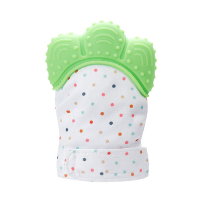 Baby Teething Gloves Anti-bite Silicone Teething Ring Toys(Green) - Baby Toys by PMC Jewellery | Online Shopping South Africa | PMC Jewellery