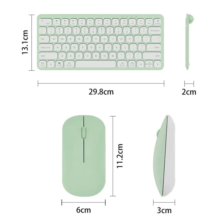 B087 2.4G Portable 78 Keys Dual Mode Wireless Bluetooth Keyboard And Mouse, Style: Keyboard Pink - Wireless Keyboard by PMC Jewellery | Online Shopping South Africa | PMC Jewellery | Buy Now Pay Later Mobicred