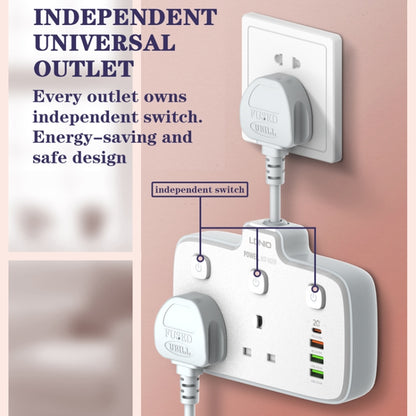 LDNIO Without Wire Adapter Plug Board Converter, Specification: UK Plug Hole - Extension Socket by LDNIO | Online Shopping South Africa | PMC Jewellery | Buy Now Pay Later Mobicred