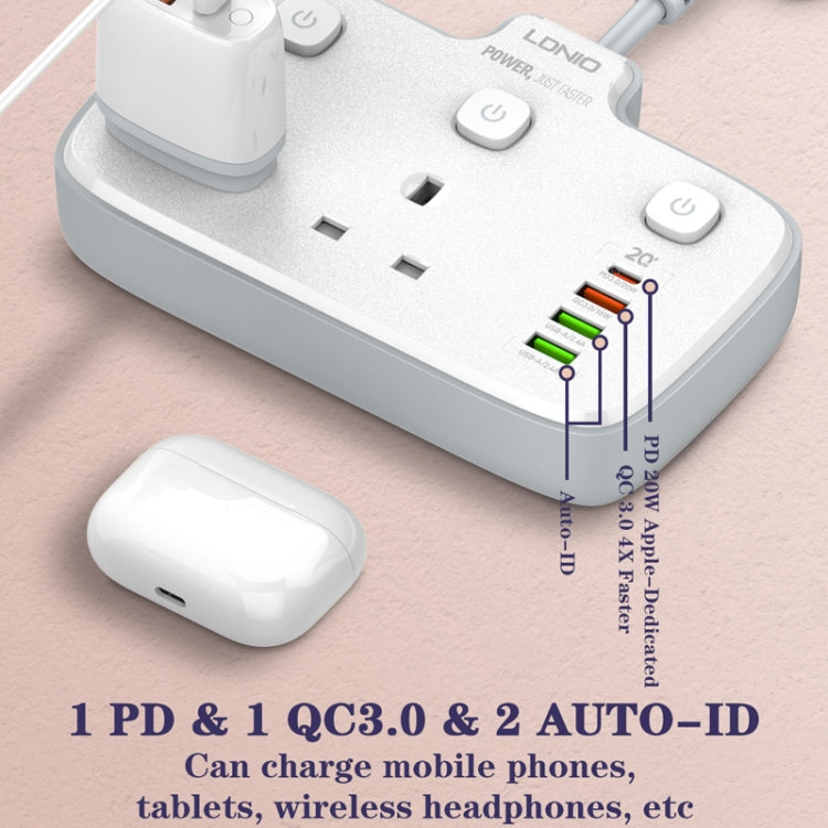 LDNIO Without Wire Adapter Plug Board Converter, Specification: EU Plug Hole - Extension Socket by LDNIO | Online Shopping South Africa | PMC Jewellery | Buy Now Pay Later Mobicred